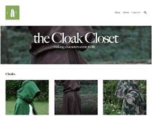 Tablet Screenshot of cloakcloset.com